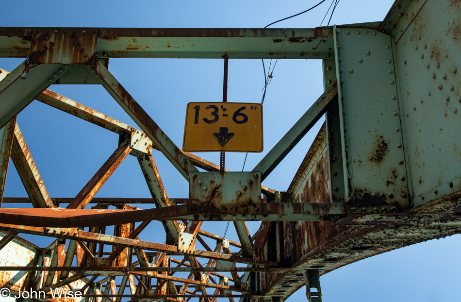 Rusty bridge between Brattleboro, Vermont and New Hampshire