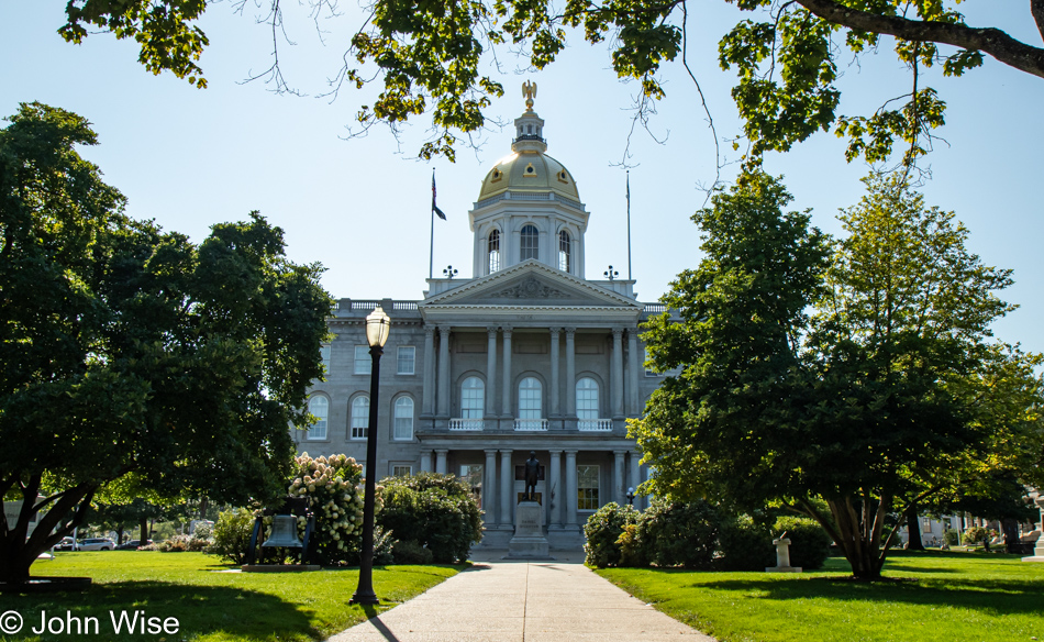 State Capitol building in Concord, New Hampshire