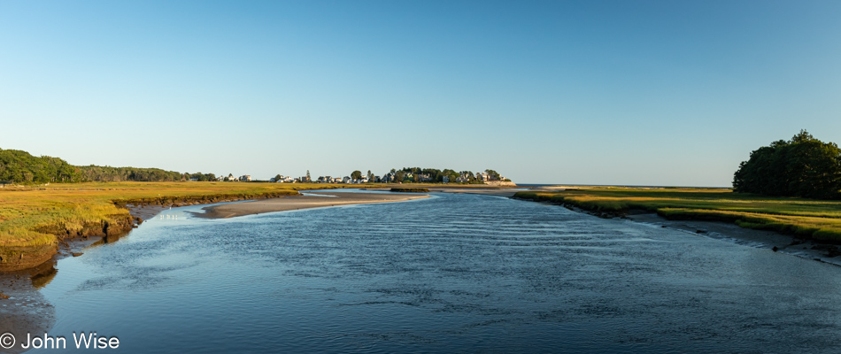 Looking to the sea in Kennebunk, Maine