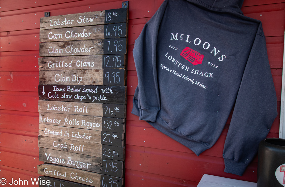 McLoons Lobster Shack on Spruce Head Island, Maine