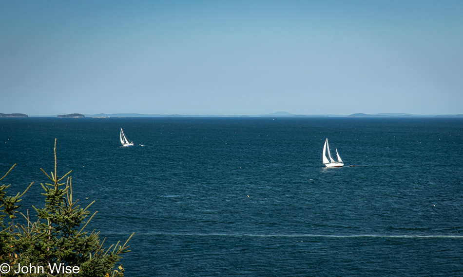 View from Owls Head Lighthouse in Owls Head, Maine