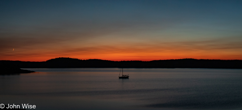 Sunset in Lubec, Maine