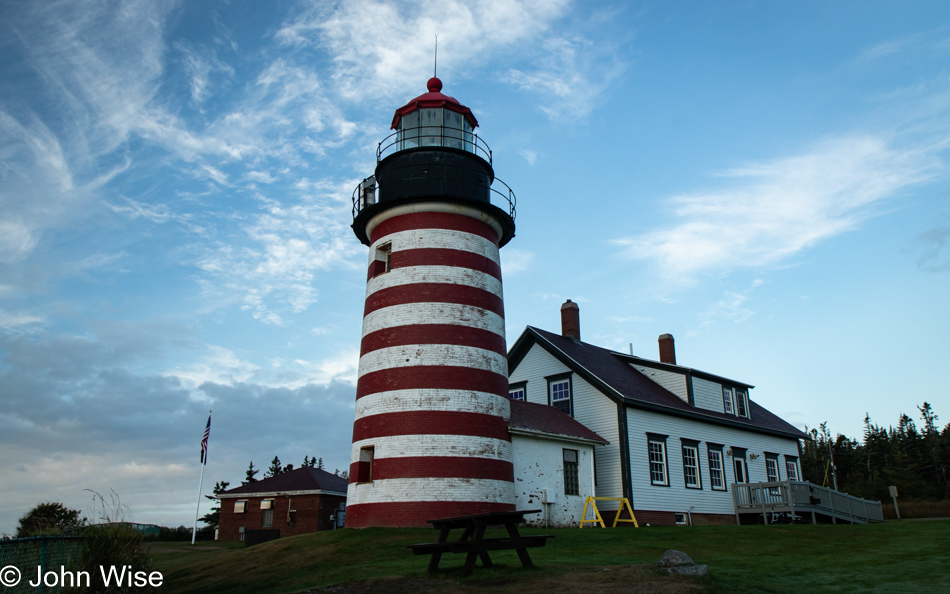 Quoddy Head Lighthouse in Lubec, Maine