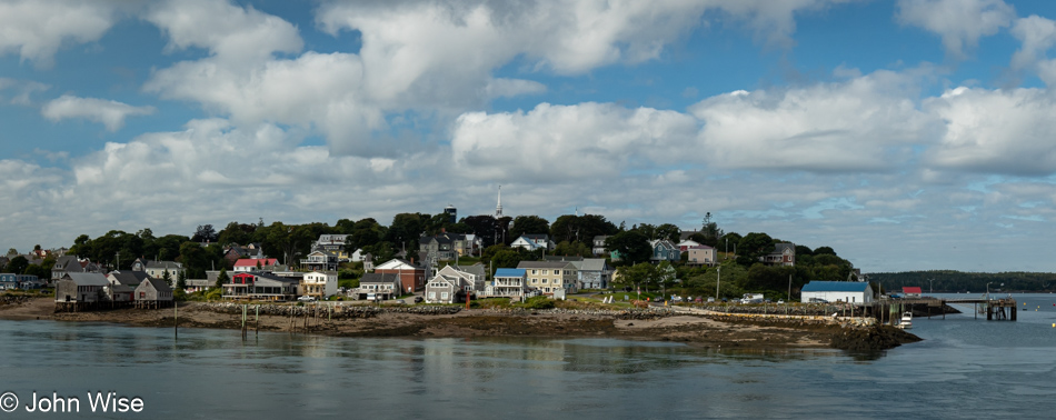 Lubec, Maine as seen from Campobello Island, New Brunswick, Canada