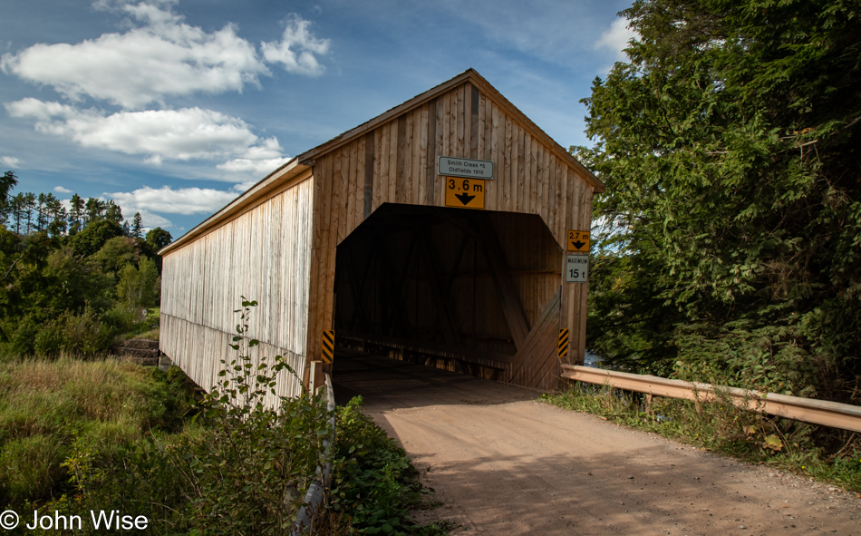 Oldfields Covered Bridge in Mount Pisgah, New Brunswick, Canada