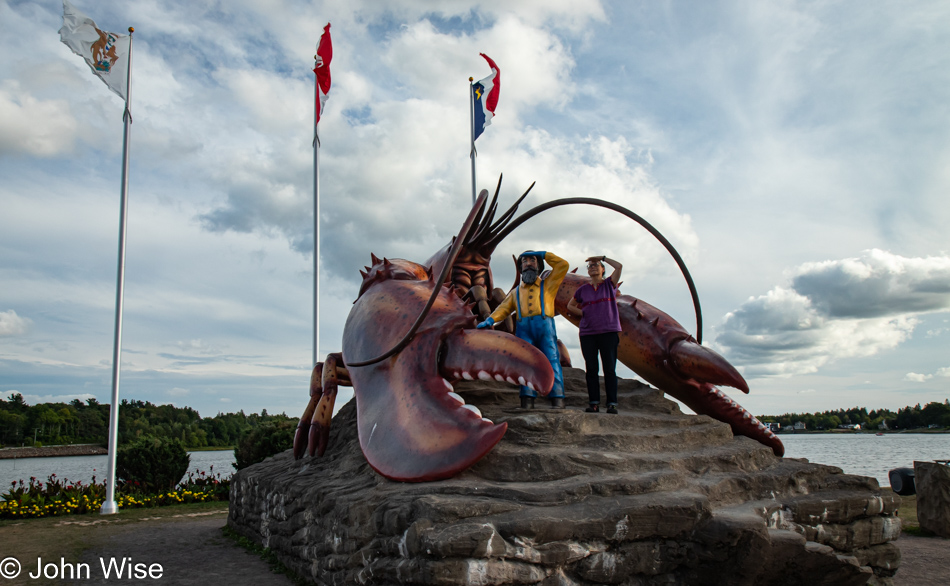 Caroline Wise and the Giant Lobster of Shediac, New Brunswick, Canada