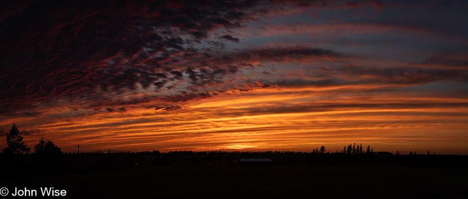 Sunset from Prince Edward Island, Canada