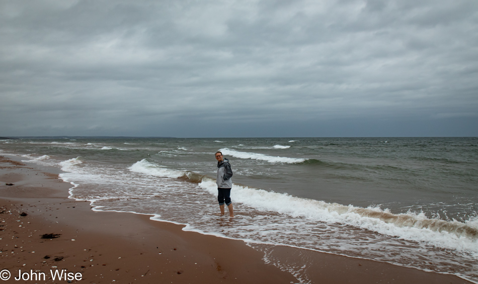 Caroline Wise at Brackley Beach Prince Edward Island National Park, Canada