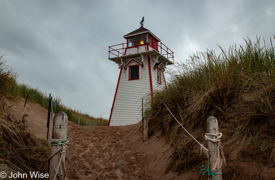 Cove Head Lighthouse in York, Prince Edward Island, Canada