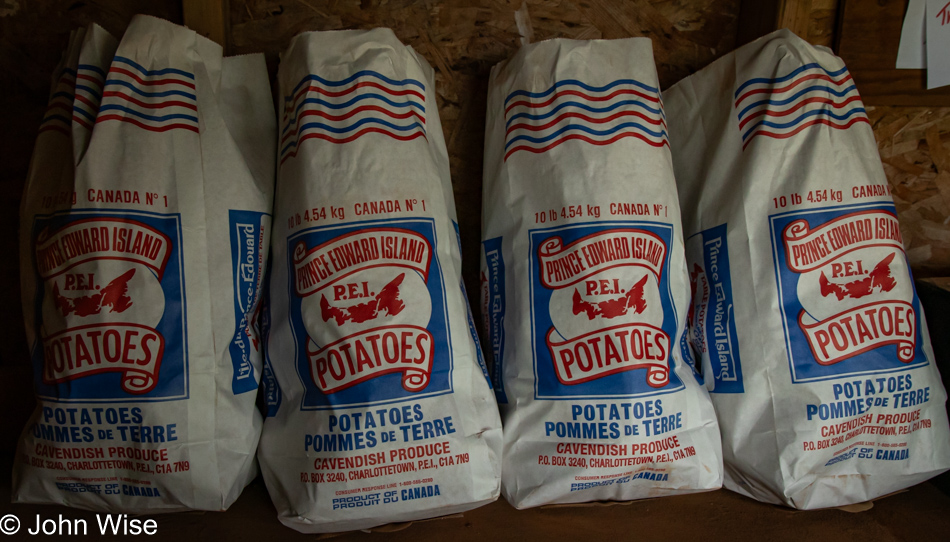 Potato stand near Souris, Prince Edward Island, Canada