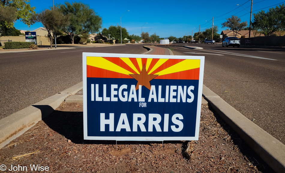 Election sign in Phoenix, Arizona